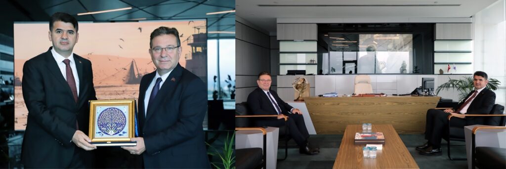 Sarıyer Kaymakamı Ömer Kalaylı, Sarıyer Belediye Başkanı Mustafa Oktay Aksu’yu makamında ziyaret etti.