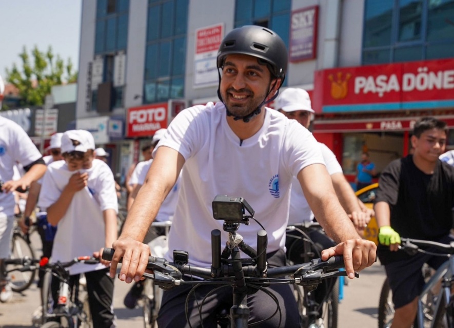 Dünya Bisiklet Günü’nde Tuzla’nın sokakları bisikletlerle arşınlandı
