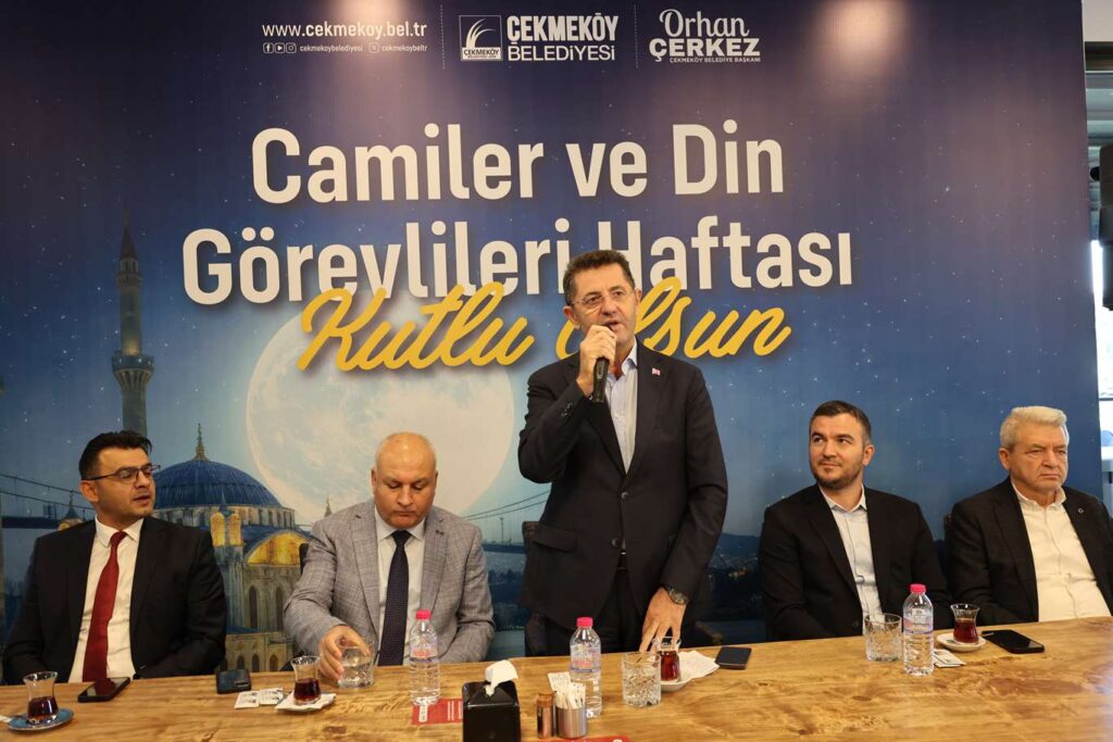 BAŞKAN ÇERKEZ, DİN GÖREVLİLERİYLE BİR ARAYA GELDİ