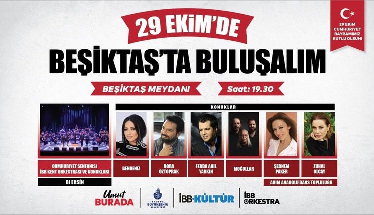 İBB’DEN 29 EKİM COŞKUSUNA ÖZEL DEV PROGRAM