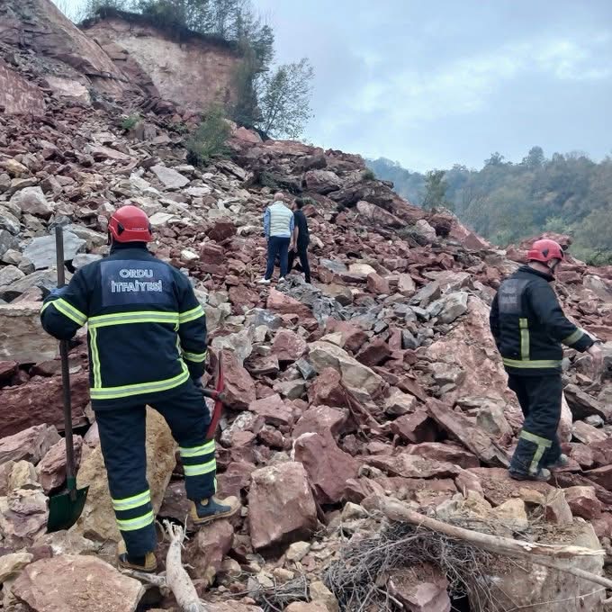 Ordu’da Taş Ocağında Göçük: 2 Kişi Enkaz Altında Kaldı