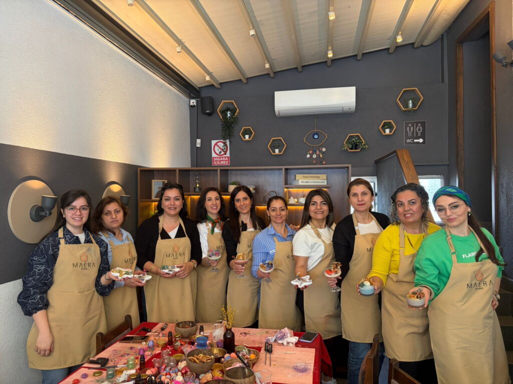 MMMBD Kartal Şubesi’nden Anlamlı Etkinlik: Kadın Meslektaşlar Mum Workshop’ta Buluştu